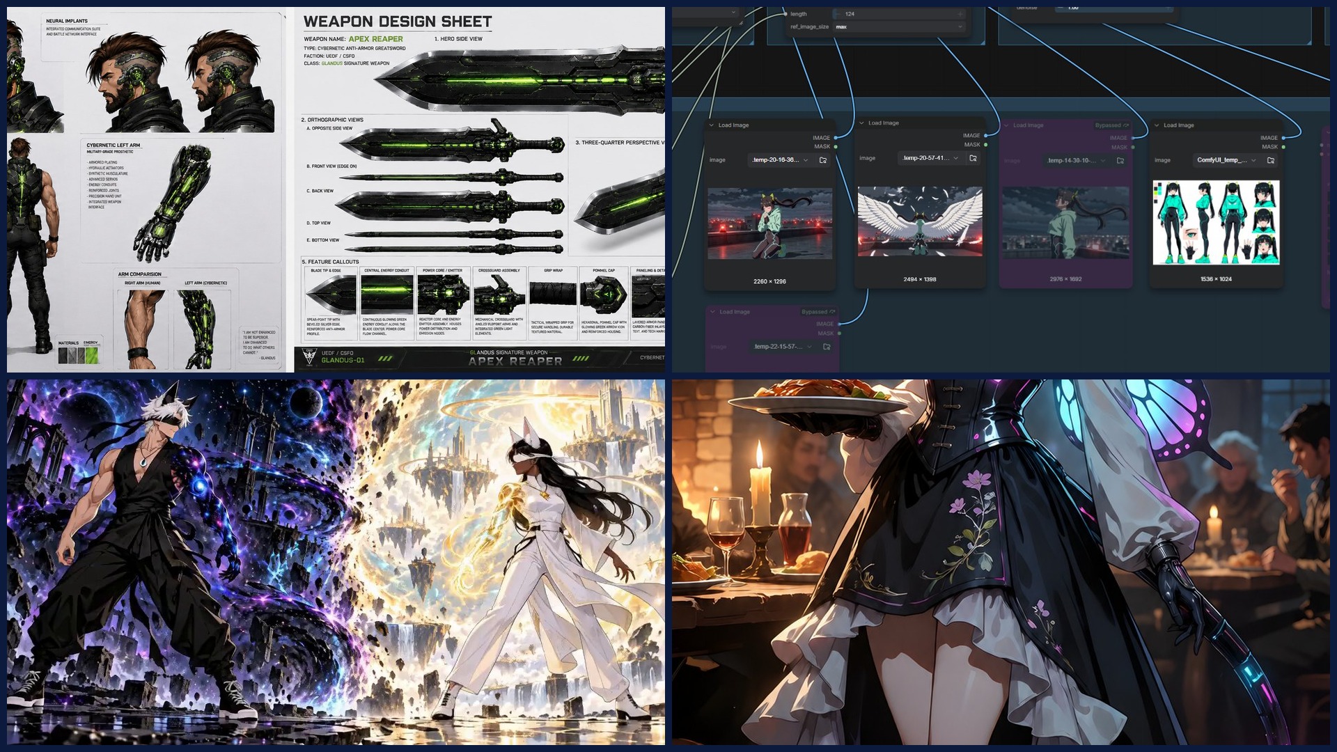 Glandus work collage